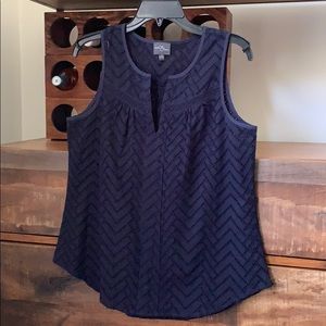 Market and Sprice Sleeveless Embroidered Top